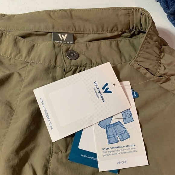 New White Sierra Convertible pants size L Bark - Picture 8 of 9